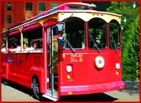 brh1 asheville trolley cardboard brochure holder sticker